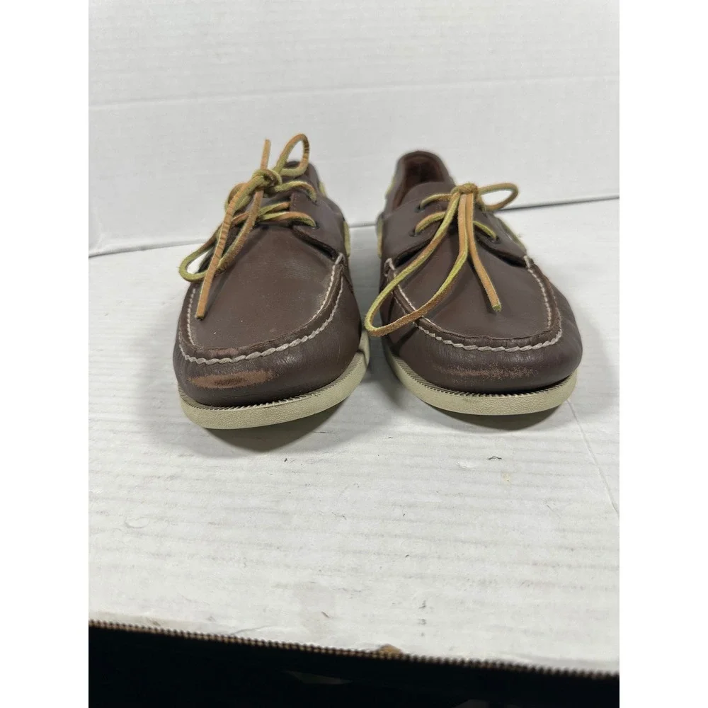 Sperry Top-Sider Mens 14M Brown Leather Authentic Original Boat Shoes‎ 0195115